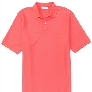 Roundtree & York, large mens polo in dusty cherry